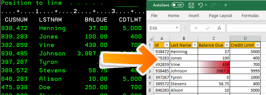 ibmi-excel-header